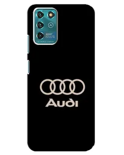 Чехол для ZTE Blade V30 Vita с картинкой «Audi — золотой логотип»