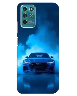 Чехол для ZTE Blade V30 Vita с картинкой «Audi — голубая энергия»