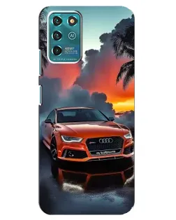 Чехол для ZTE Blade V30 Vita с картинкой «Audi — закат»