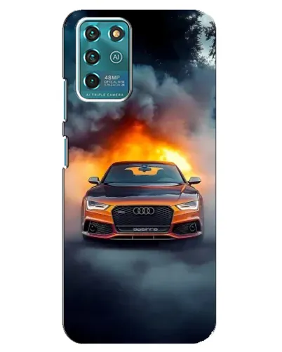 Чехол для ZTE Blade V30 Vita с картинкой «Audi в огненном дыму» Чехол для ZTE Blade V30 Vita с картинкой «Audi в огненном дыму»