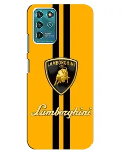 Чехол для ZTE Blade V30 Vita с картинкой «Lamborghini Stripe желтый»