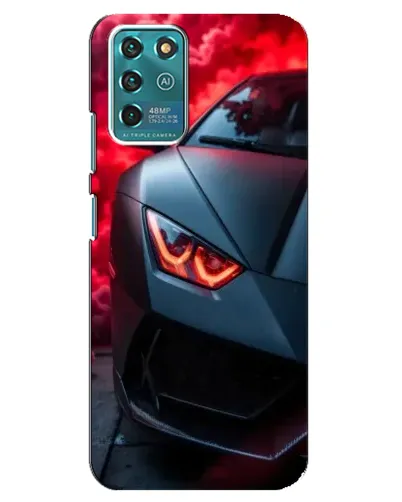 Чехол для ZTE Blade V30 Vita с картинкой «Lamborghini красное сияние»