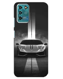 Чехол для ZTE Blade V30 Vita с картинкой «Lamborghini симметрия дорог»
