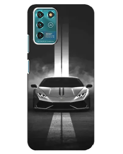 Чехол для ZTE Blade V30 Vita с картинкой «Lamborghini симметрия дорог»