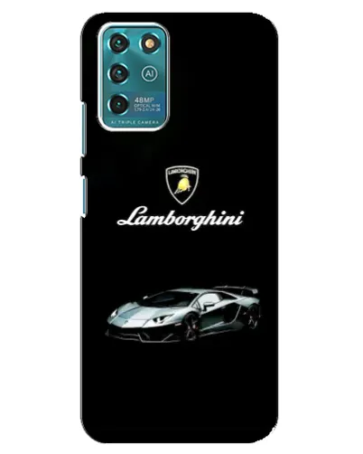Чехол для ZTE Blade V30 Vita с картинкой «Логотип Lamborghini классика»