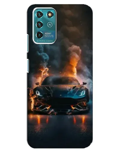 Чехол для ZTE Blade V30 Vita с картинкой «Lamborghini дымная эстетика»