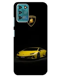 Чехол для ZTE Blade V30 Vita с картинкой «Lamborghini желтый акцент»