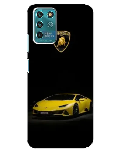 Чехол для ZTE Blade V30 Vita с картинкой «Lamborghini желтый акцент»