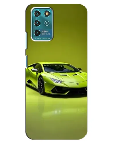 Чехол для ZTE Blade V30 Vita с картинкой «Салатовый Lamborghini Huracan»