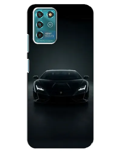 Чехол для ZTE Blade V30 Vita с картинкой «Черный Lamborghini Aventador»