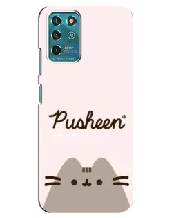 Чехол для ZTE Blade V30 Vita с картинкой «Pusheen логотип» Чехол для ZTE Blade V30 Vita с картинкой «Pusheen логотип»