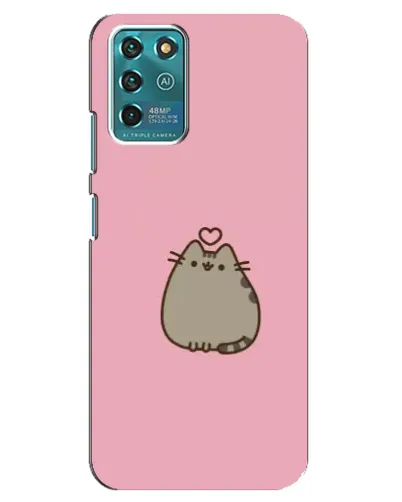 Чехол для ZTE Blade V30 Vita с картинкой «Pusheen сердце»