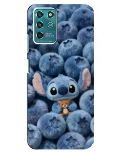 Чехол для ZTE Blade V30 Vita с картинкой «Стич и голубика»