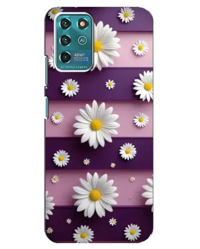 Чехол для ZTE Blade V30 Vita с картинкой «Ромашки на фиолетовом»
