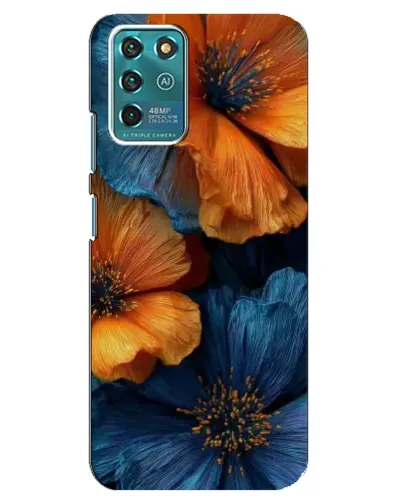 Чехол для ZTE Blade V30 Vita с картинкой «Яркая сине-оранжевая флора» Чехол для ZTE Blade V30 Vita с картинкой «Яркая сине-оранжевая флора»