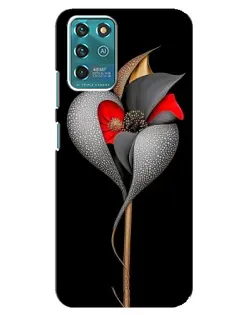 Чехол для ZTE Blade V30 Vita с картинкой «Серебряный фантазийный цветок» Чехол для ZTE Blade V30 Vita с картинкой «Серебряный фантазийный цветок»