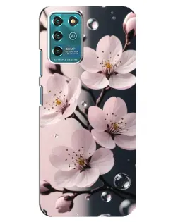 Чехол для ZTE Blade V30 Vita с картинкой «Нежная сакура и капли» Чехол для ZTE Blade V30 Vita с картинкой «Нежная сакура и капли»