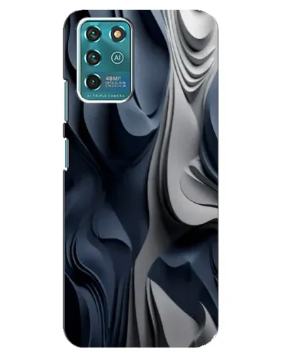 Чехол для ZTE Blade V30 Vita с картинкой «Объемные синие складки» Чехол для ZTE Blade V30 Vita с картинкой «Объемные синие складки»