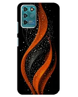 Чехол для ZTE Blade V30 Vita с картинкой «Огненная звездная волна»