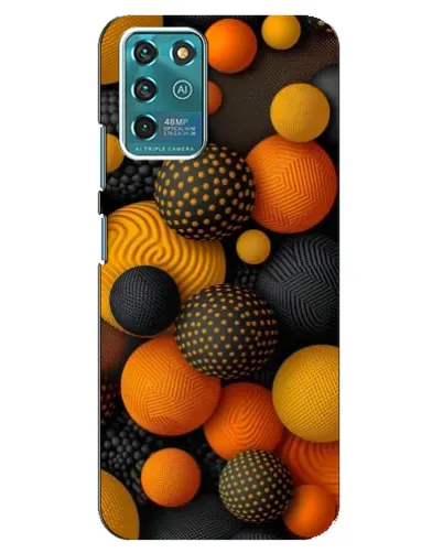 Чехол для ZTE Blade V30 Vita с картинкой «Объемные оранжевые сферы» Чехол для ZTE Blade V30 Vita с картинкой «Объемные оранжевые сферы»