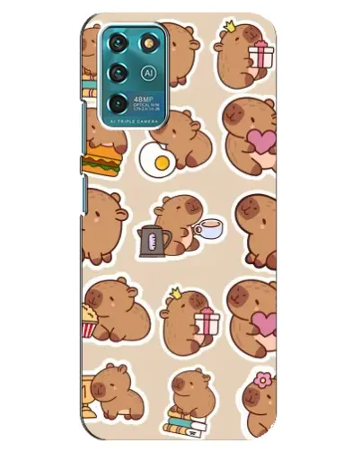 Чехол для ZTE Blade V30 Vita с картинкой «Капибары паттерн» Чехол для ZTE Blade V30 Vita с картинкой «Капибары паттерн»