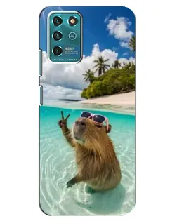 Чехол для ZTE Blade V30 Vita с картинкой «Капибара на море» Чехол для ZTE Blade V30 Vita с картинкой «Капибара на море»