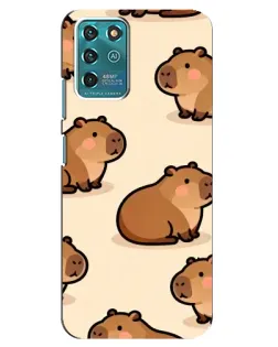 Чехол для ZTE Blade V30 Vita с картинкой «Паттерн милых капибар» Чехол для ZTE Blade V30 Vita с картинкой «Паттерн милых капибар»