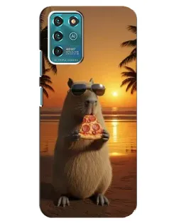 Чехол для ZTE Blade V30 Vita с картинкой «Капибара с пиццей» Чехол для ZTE Blade V30 Vita с картинкой «Капибара с пиццей»