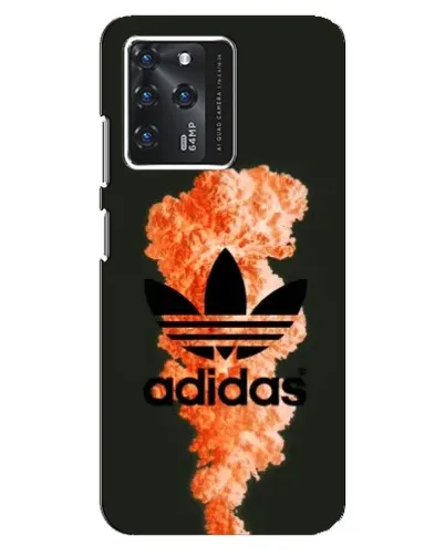 Чехол для ZTE Blade V30 с картинкой «Оранжевый дым Adidas»