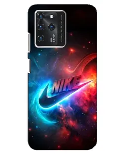 Чехол для ZTE Blade V30 с картинкой «Огненный логотип Nike»