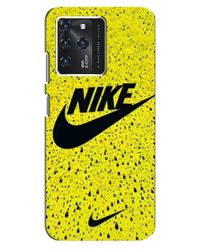 Чехол для ZTE Blade V30 с картинкой «Желтый текстурный Nike»