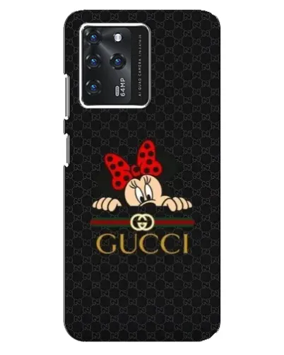Чехол для ZTE Blade V30 с картинкой «Минни Маус Gucci — черный»
