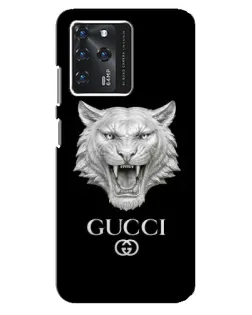 Чохол для ZTE Blade V30 з картинкою «Gucci — срібний лев»