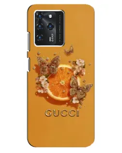 Чохол для ZTE Blade V30 з картинкою «Gucci — золоті метелики»
