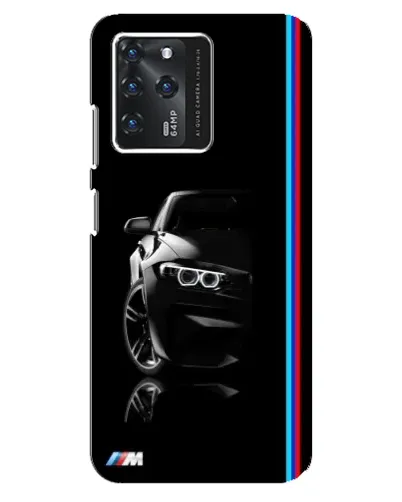 Чехол для ZTE Blade V30 с картинкой «Силуэт BMW в темноте»