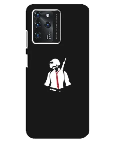 Чехол для ZTE Blade V30 с картинкой «PUBG — силуэт воина»
