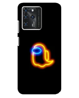 Чехол для ZTE Blade V30 с картинкой «Among Us неоновое сияние»