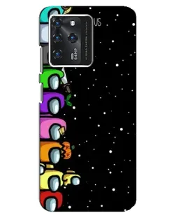 Чехол для ZTE Blade V30 с картинкой «Команда Among Us»