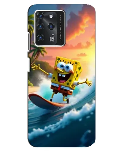 Чехол для ZTE Blade V30 с картинкой «Губка Боб серфингист» Чехол для ZTE Blade V30 с картинкой «Губка Боб серфингист»