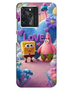 Чехол для ZTE Blade V30 с картинкой «Губка Боб Патрик»