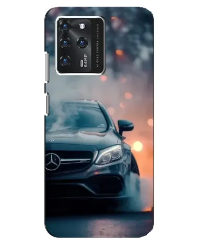 Чехол для ZTE Blade V30 с картинкой «Mercedes — ночной город»