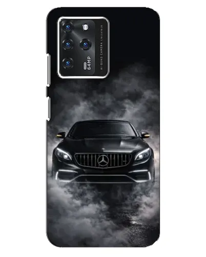 Чехол для ZTE Blade V30 с картинкой «Mercedes в дыму»