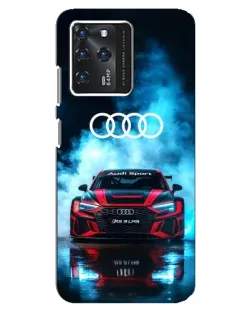 Чехол для ZTE Blade V30 с картинкой «Audi Sport — неон»