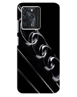 Чехол для ZTE Blade V30 с картинкой «Audi — абстрактные кольца»