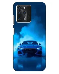 Чехол для ZTE Blade V30 с картинкой «Audi — голубая энергия»