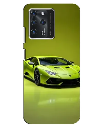 Чехол для ZTE Blade V30 с картинкой «Салатовый Lamborghini Huracan»