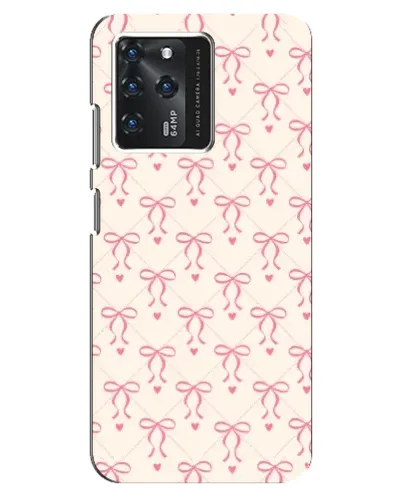 Чехол для ZTE Blade V30 с картинкой «Розовые бантики Coquette»