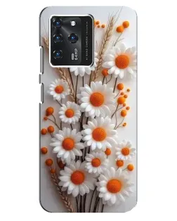 Чехол для ZTE Blade V30 с картинкой «Белые сухоцветы»