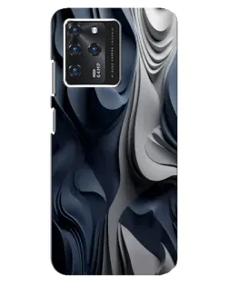 Чехол для ZTE Blade V30 с картинкой «Объемные синие складки» Чехол для ZTE Blade V30 с картинкой «Объемные синие складки»