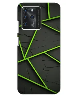 Чехол для ZTE Blade V30 с картинкой «Зеленые геометрические линии» Чехол для ZTE Blade V30 с картинкой «Зеленые геометрические линии»